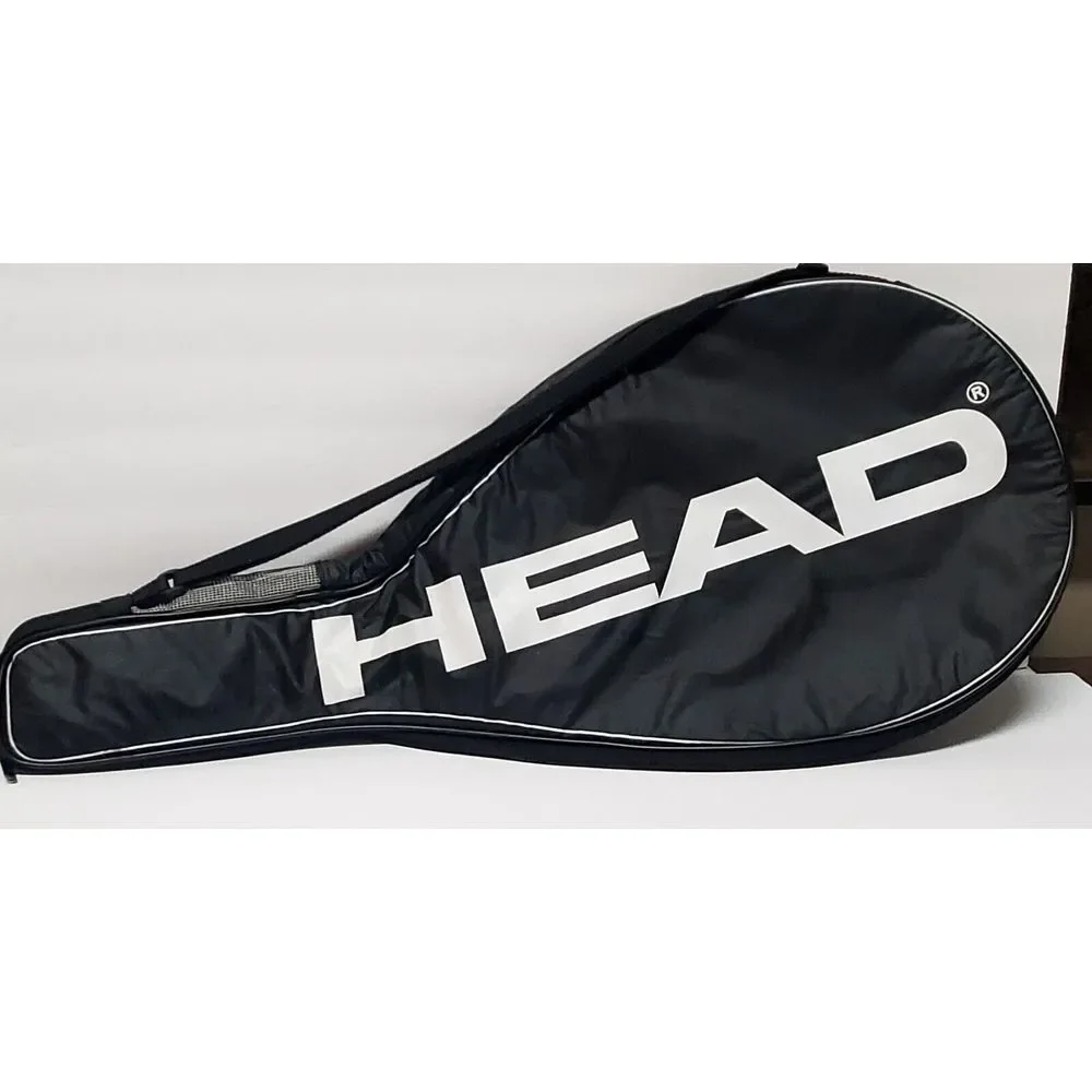 HEAD Tennis Single Racquet Cover Carrier Vinyl Black/White Zip 28.5x13.5x1.5